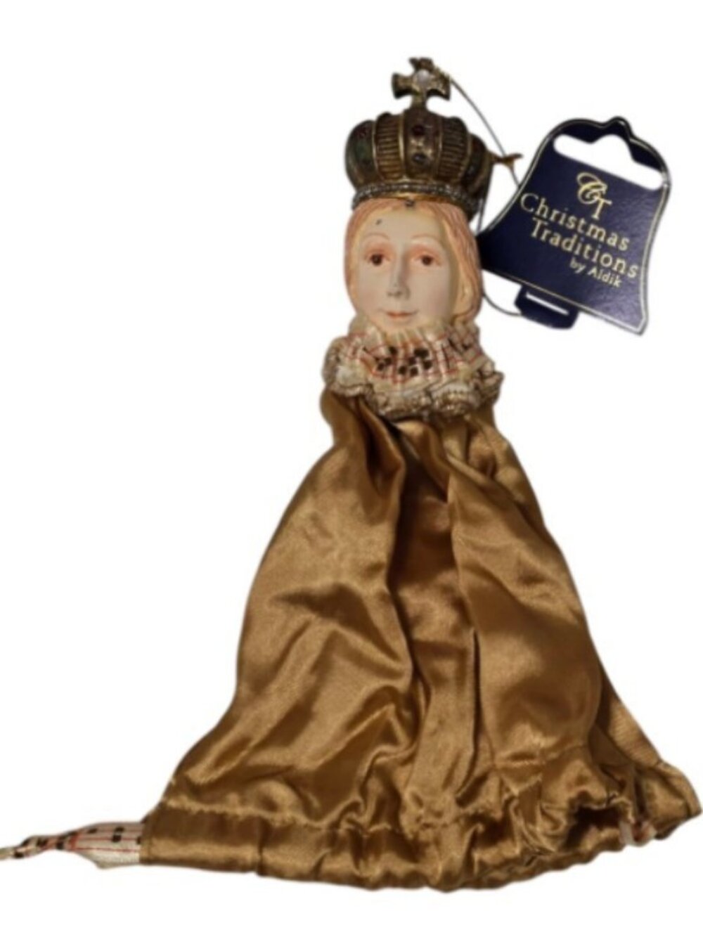 Vintage Style Queen Ornament Christmas Traditions by Aldik Gold Candy Gift Bag